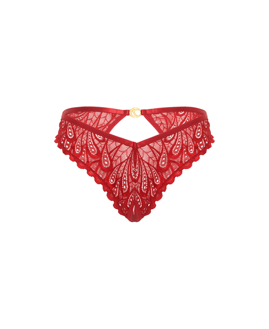 Piper Lace Crotchless Panty