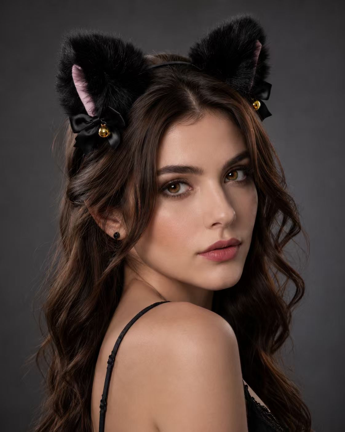 Nicolette Lace Mask Collar & Tail Accessory Set
