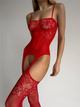 Mirelle Cutout Bodystocking - Wine Red