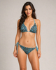Sorella Leopard Halter Bikini Set - Sky Blue