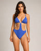 Maris Chain Detail Cutout One-Piece Swimsuit - Blue