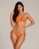 Lucienne Ring Detail Tie-Side Bikini Set - Orange
