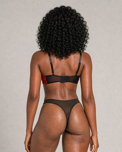 Rosalie Red Lace Bra & Thong Set