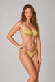 Lucienne Ring Detail Tie-Side Bikini Set - Yellow