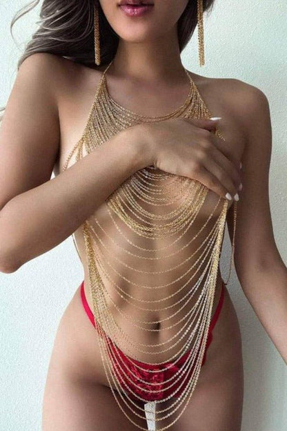 Celine Gold Body Chain