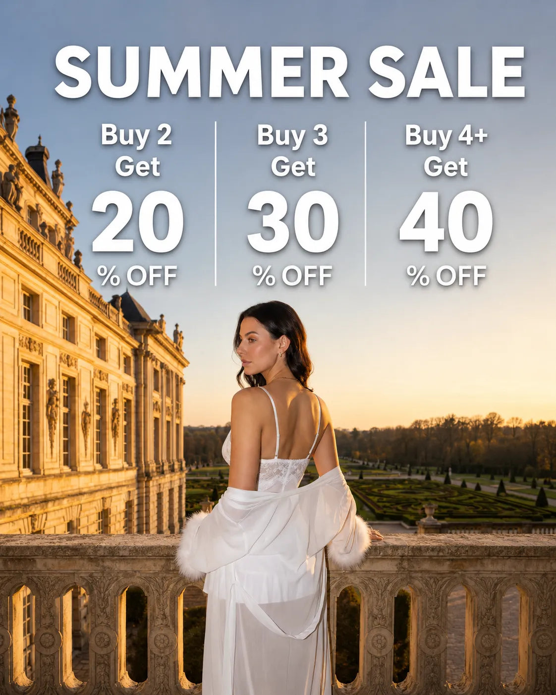 Summer sale lingerie banner